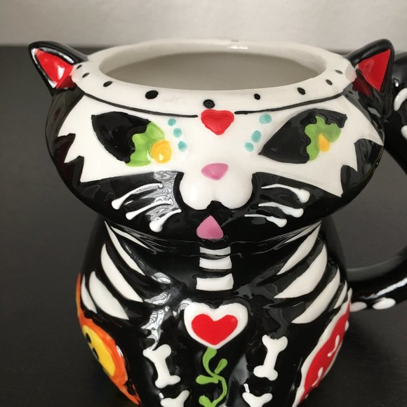 Day of the Dead 3D Cat Mug - Picture 3 of 8